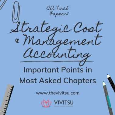Strategic Cost & Management Accounting