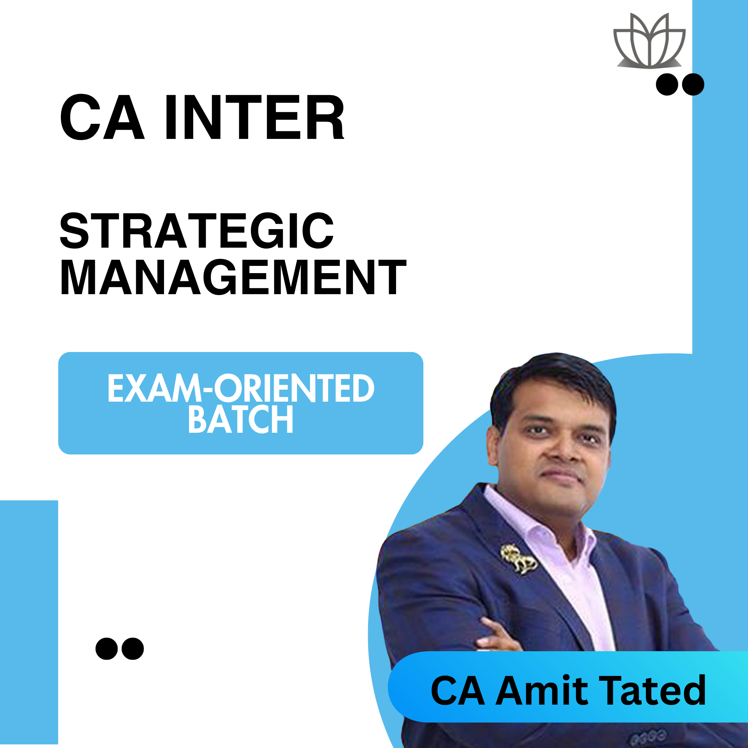 Prebook CA Inter SM Exam Oriented EO | Live Batch of 13th Oct|  Jan 27 and May 27